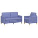 Set de canapea cu spațiu de depozitare 2 pcs Albastru Jeans - WALTI WALTI