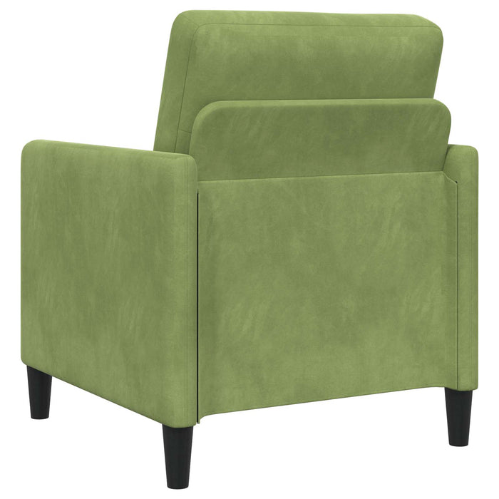 Set de canapea cu spațiu de depozitare 2 buc. Verde deschis WALTI