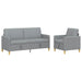 Set de canapea cu spațiu de depozitare 2 pcs Gri deschis - WALTI WALTI