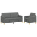 Set de canapea cu spațiu de depozitare 2 pcs Gri închis - WALTI WALTI