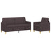 Set de canapea cu spațiu de depozitare 2 pcs Maro închis - WALTI WALTI