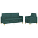 Set de canapea cu spațiu de depozitare 2 pcs Verde închis - WALTI WALTI