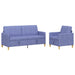 Set de canapea cu spațiu de depozitare 2 pcs Albastru Jeans - WALTI WALTI