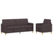 Set de canapea cu spațiu de depozitare 2 pcs Maro închis - WALTI WALTI