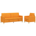 Set de canapea cu spațiu de depozitare 2 pcs Galben Întunecat - WALTI WALTI