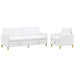 Set de canapea cu spațiu de depozitare 2 pcs Alb Poliester - WALTI WALTI
