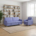 Set de canapea cu spațiu de depozitare 2 pcs Albastru Jeans - WALTI WALTI