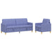 Set de canapea cu spațiu de depozitare 2 pcs Albastru Jeans - WALTI WALTI