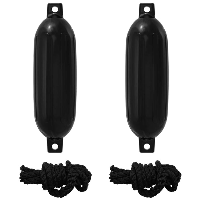 Fendere pentru Barca 2 buc. Ø 11 x 40 cm Negru PVC WALTI