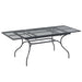 Masă de dining extensibilă din plasă Antracit 212 x 90 x 76 cm - WALTI WALTI