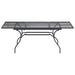 Masă de dining extensibilă din plasă Antracit 212 x 90 x 76 cm - WALTI WALTI