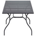 Masă de dining extensibilă din plasă Antracit 212 x 90 x 76 cm - WALTI WALTI