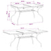 Masă de dining extensibilă din plasă Antracit 212 x 90 x 76 cm - WALTI WALTI