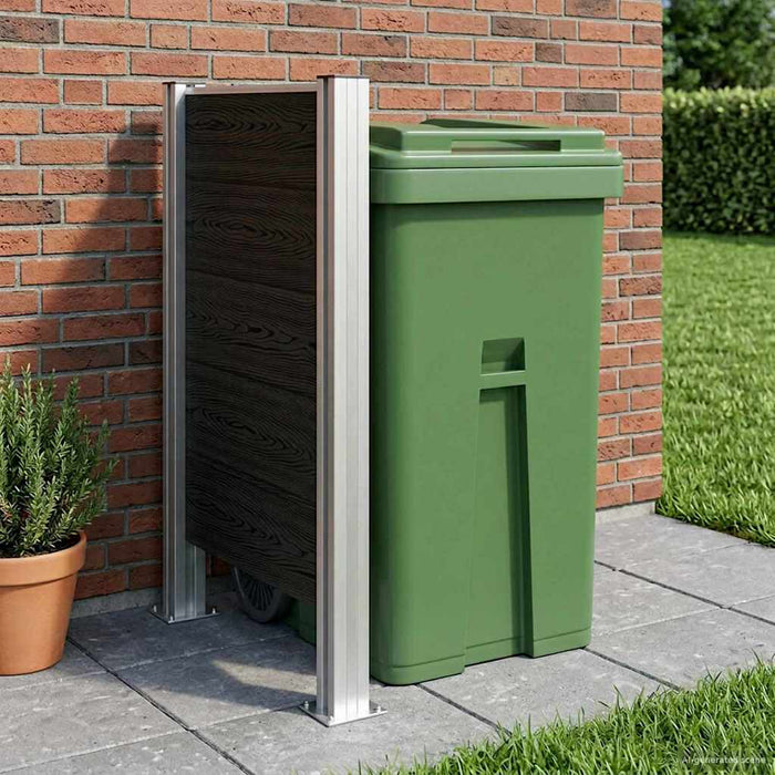 Împrejmuire pentru Coș de Gunoi Gri 85 x 12 x 115 cm - WALTI WALTI