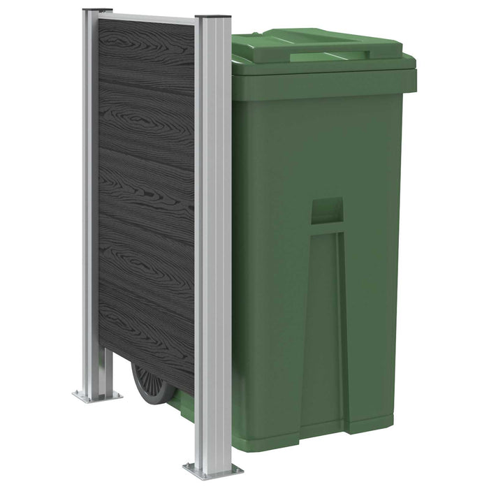 Împrejmuire pentru Coș de Gunoi Gri 85 x 12 x 115 cm - WALTI WALTI