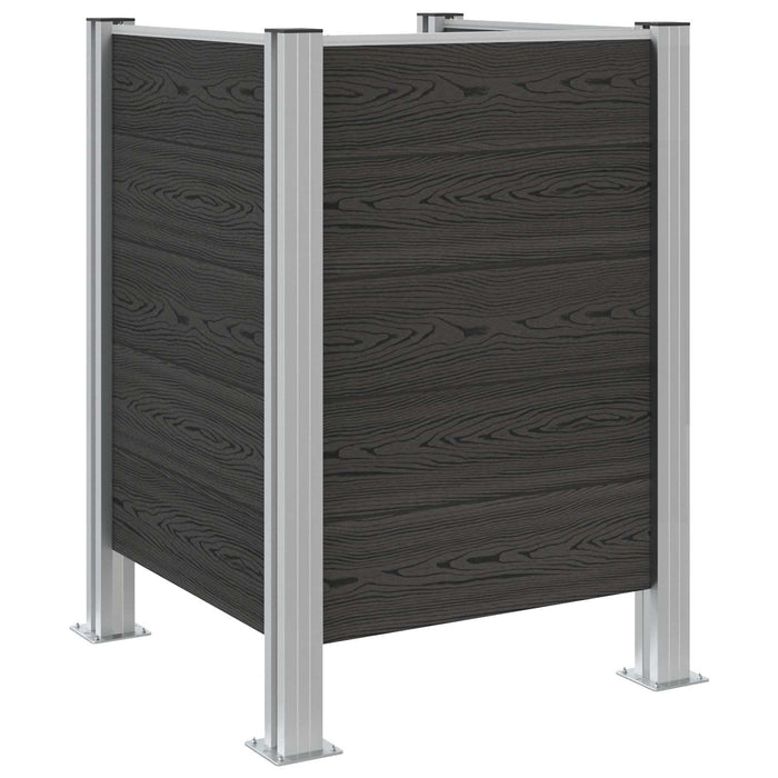 Împrejmuire pentru Coș de Gunoi Gri 85 x 85 x 115 cm - WALTI WALTI