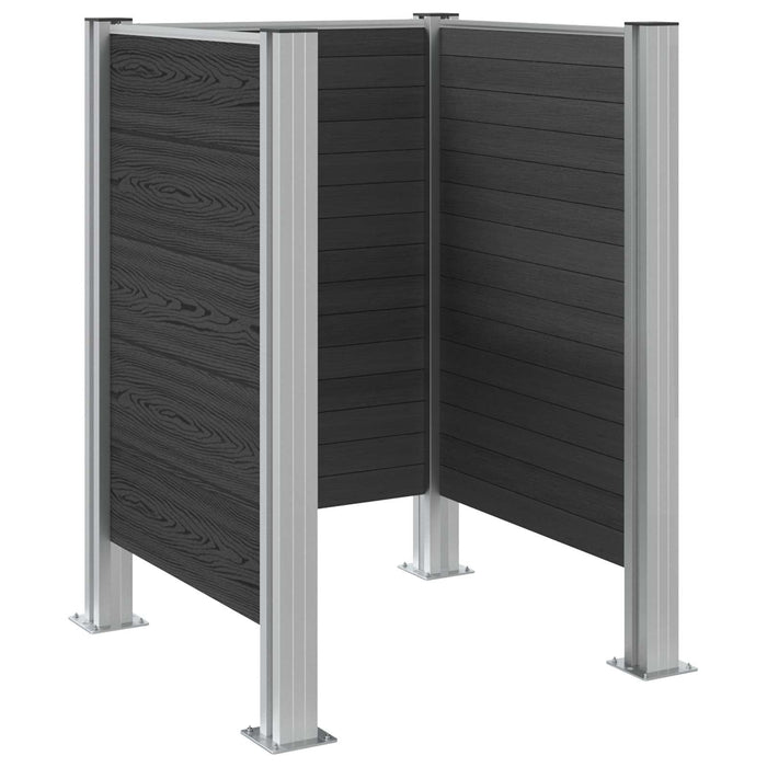 Împrejmuire pentru Coș de Gunoi Gri 85 x 85 x 115 cm - WALTI WALTI