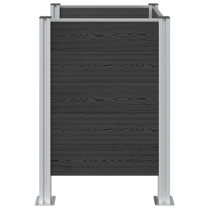 Împrejmuire pentru Coș de Gunoi Gri 85 x 85 x 115 cm - WALTI WALTI