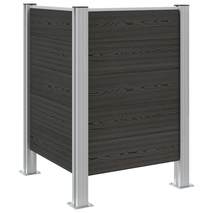 Împrejmuire pentru Coș de Gunoi Gri 85 x 85 x 115 cm - WALTI WALTI