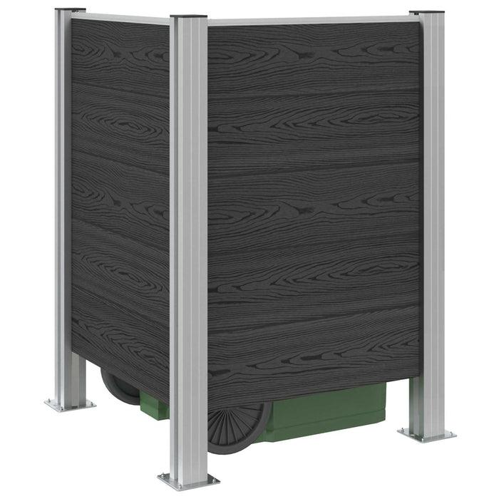 Împrejmuire pentru Coș de Gunoi Gri 85 x 85 x 115 cm - WALTI WALTI