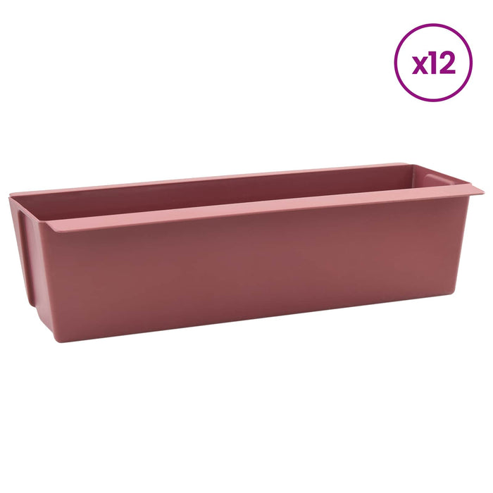 Cutii de flori pentru paleți Euro 12 pcs Maro WALTI