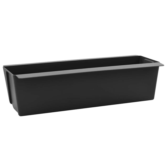 Cutii de flori pentru paleți Euro 12 pcs Negru WALTI