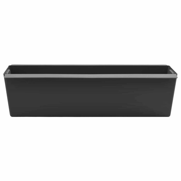 Cutii de flori pentru paleți Euro 12 pcs Negru WALTI