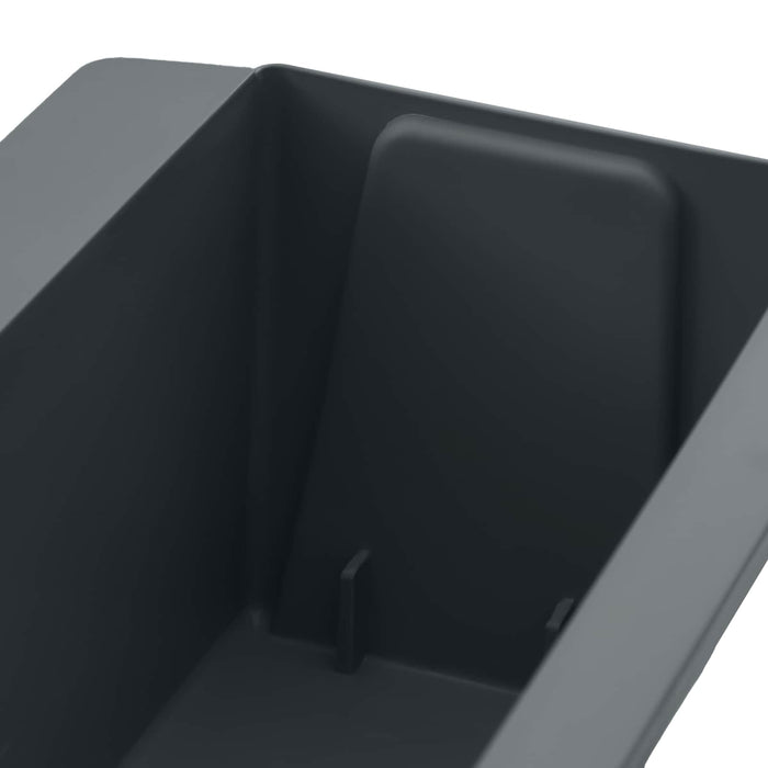 Cutii de flori pentru paleți Euro 24 pcs Gri 36 x 13,5 x 9,5 cm WALTI