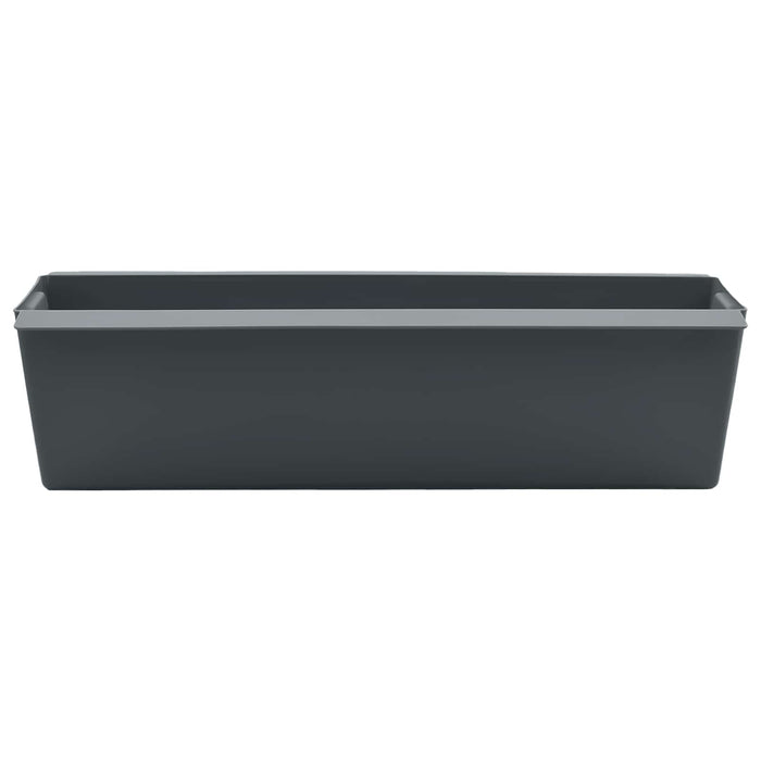 Cutii de flori pentru paleți Euro 24 pcs Gri 36 x 13,5 x 9,5 cm WALTI