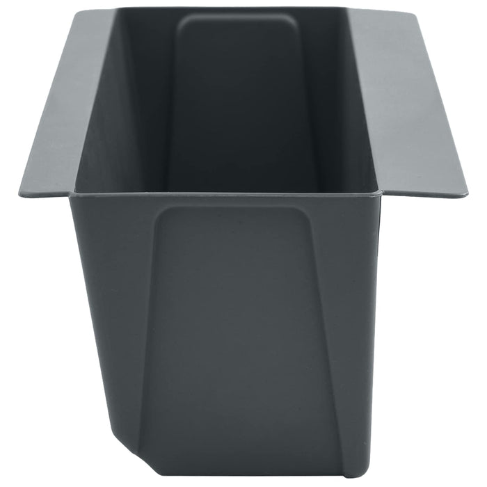 Cutii de flori pentru paleți Euro 24 pcs Gri 36 x 13,5 x 9,5 cm WALTI