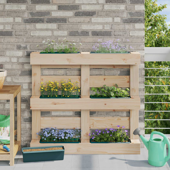 Cutii de flori pentru paleți Euro 24 pcs Verde WALTI