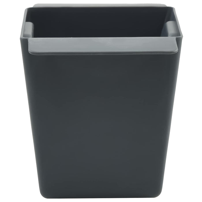 Cutii de flori pentru paleți Euro 12 pcs Gri 13,5 x 9 x 9,5 cm WALTI