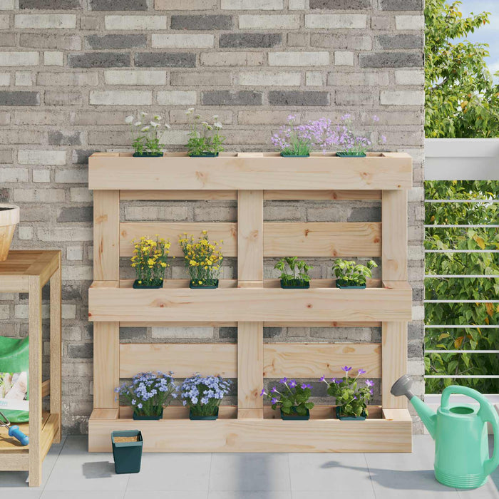 Cutii de flori pentru paleți Euro 12 pcs Verde 14 x 9 x 9,5 cm WALTI