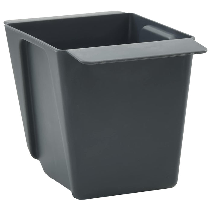 Cutii de flori pentru paleți Euro 24 pcs Gri 13,5 x 9 x 9,5 cm WALTI