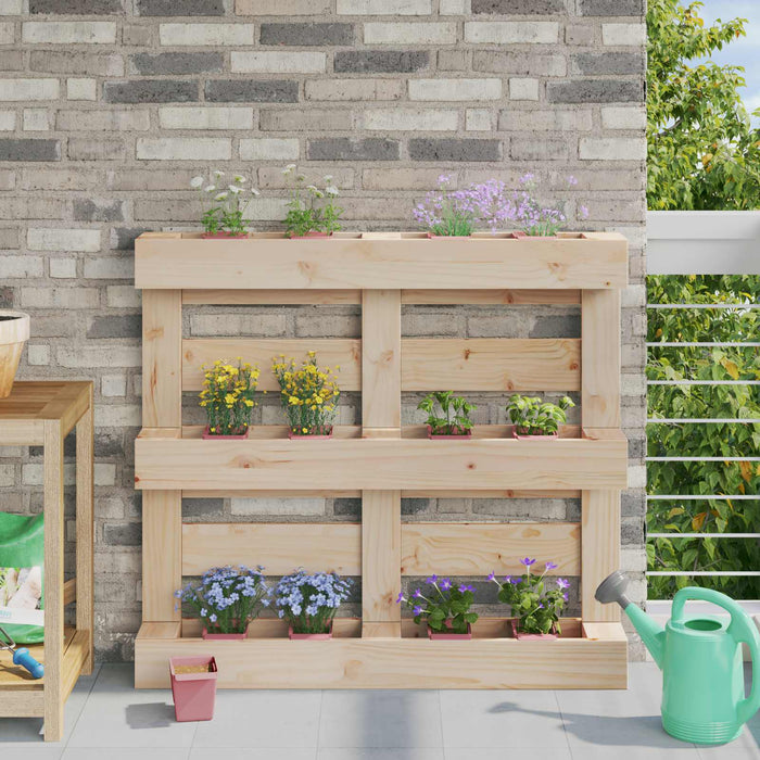 Cutii de flori pentru paleți Euro 24 pcs Maro 13,5 x 9 x 9,5 cm WALTI