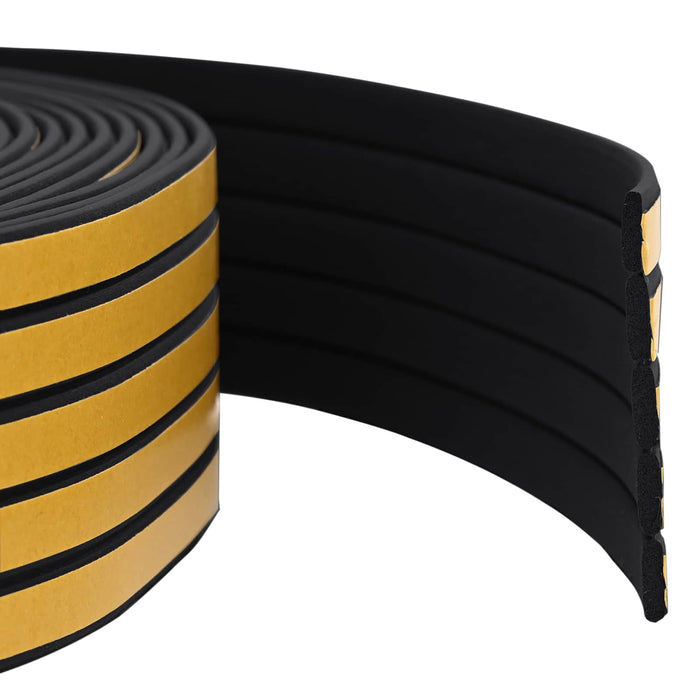 Banda adeziva pentru feronerie Negru 8 x 2 mm 25 m Spumă EPDM WALTI