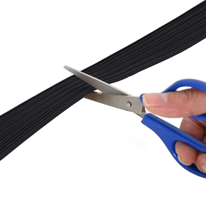 Banda adeziva pentru feronerie Negru 9 x 4 mm 100 m Spumă EPDM WALTI