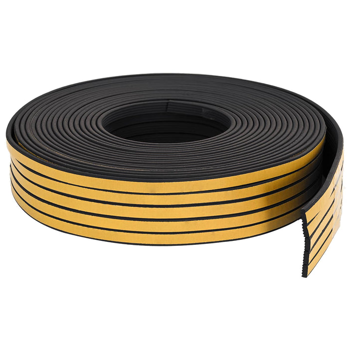 Banda adeziva pentru feronerie Negru 15 x 8 mm 12 m Spumă EPDM WALTI