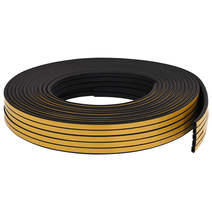 Banda adeziva pentru feronerie Negru 10 x 6 mm 100 m Spumă EPDM WALTI