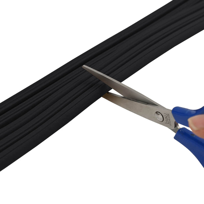 Banda adeziva pentru feronerie Negru 10 x 6 mm 100 m Spumă EPDM WALTI