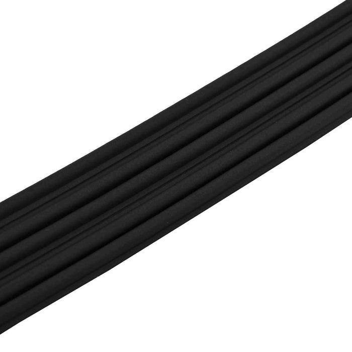 Banda adeziva pentru feronerie Negru 9 x 6 mm 12 m Spumă EPDM WALTI