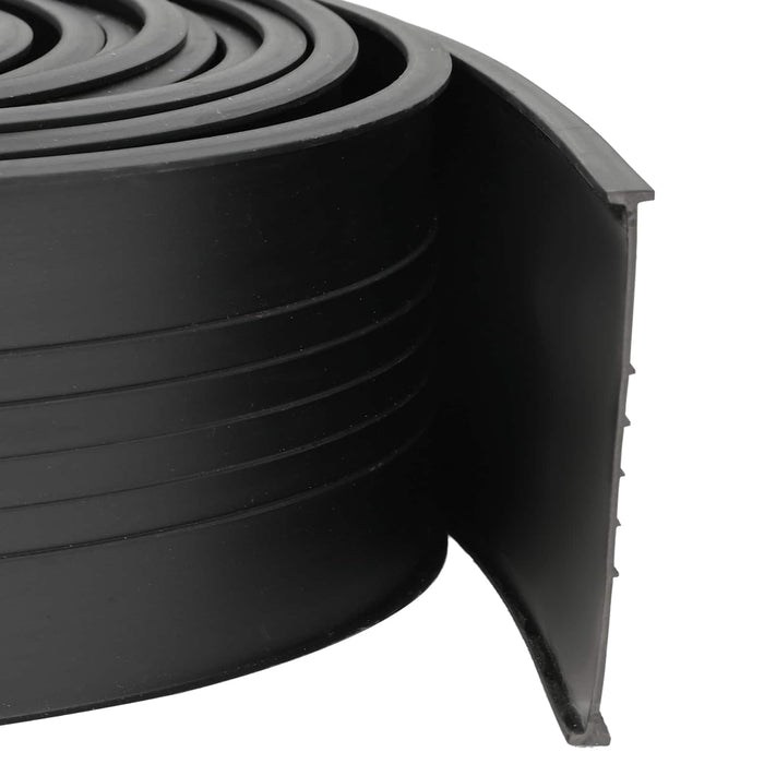Etanșare pentru Ușa Garajului Negru 70 x 6 mm 5,5 m PVC WALTI