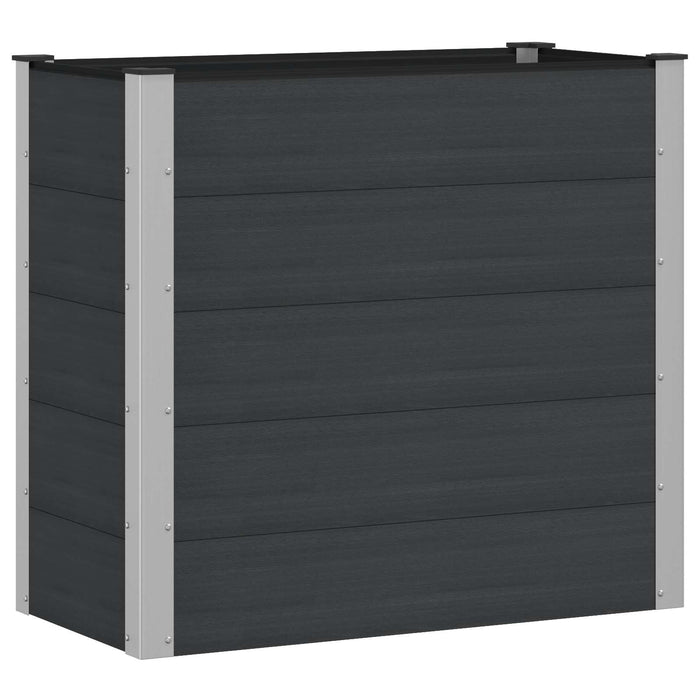 Strat înălțat de grădină Negru 100 x 50 x 91 cm WALTI