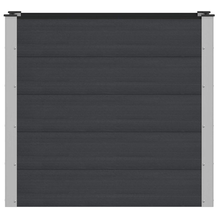 Strat înălțat de grădină Negru 100 x 50 x 91 cm WALTI