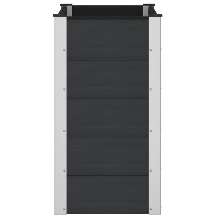 Strat înălțat de grădină Negru 100 x 50 x 91 cm WALTI
