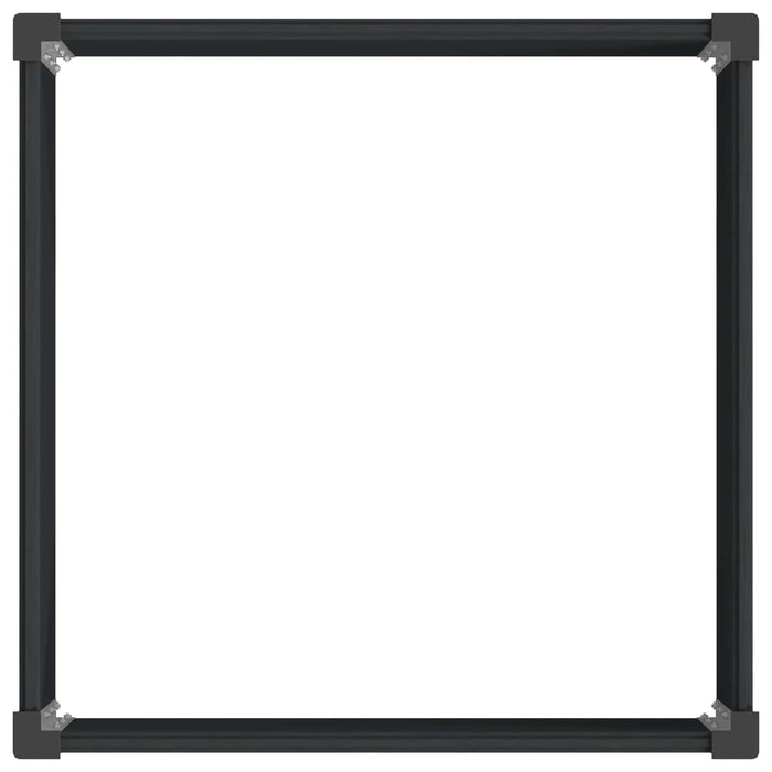Strat înălțat de grădină Negru 100 x 100 x 54 cm WALTI