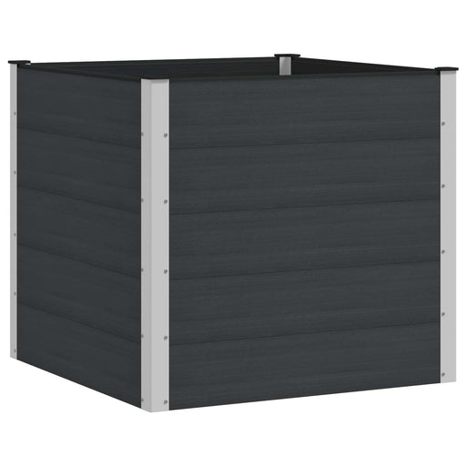 Strat înălțat de grădină Negru 100 x 100 x 91 cm - WALTI WALTI