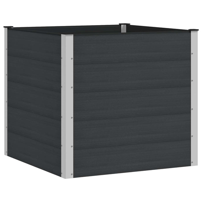 Strat înălțat de grădină Negru 100 x 100 x 91 cm WALTI