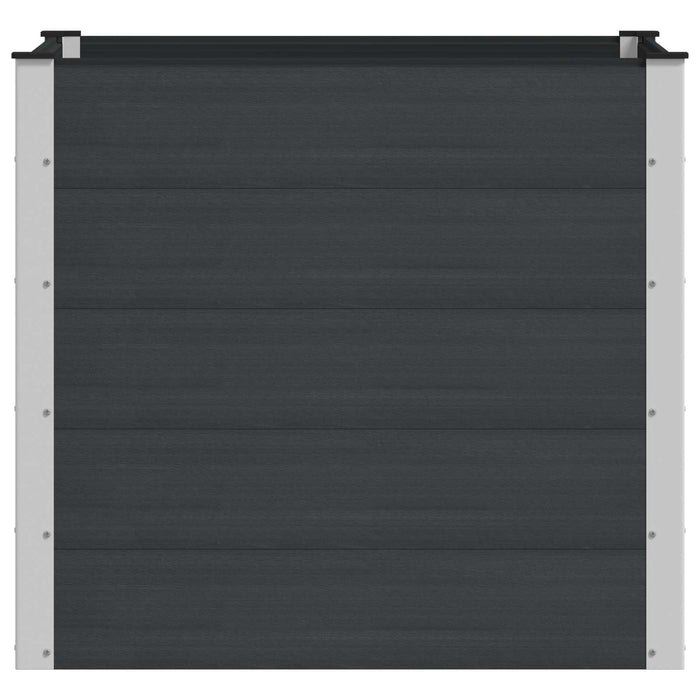 Strat înălțat de grădină Negru 100 x 100 x 91 cm WALTI