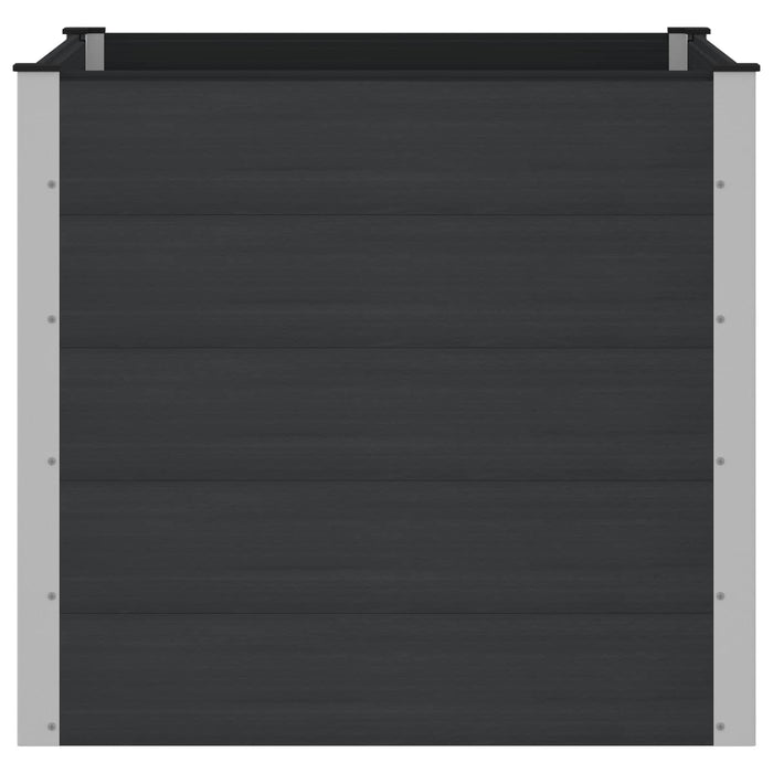 Strat înălțat de grădină Negru 100 x 100 x 91 cm WALTI